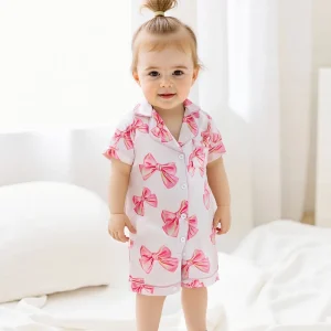 Adorable Infant Princess Satin Pajama Set
