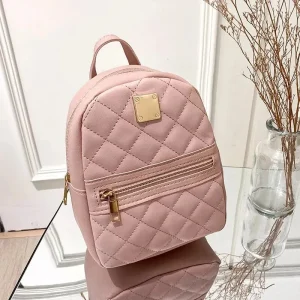 Women Mini  Leather Shoulder Backpack