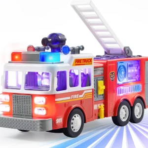 Fire Truck Toy  Sirens Bump and Go Fire Engine