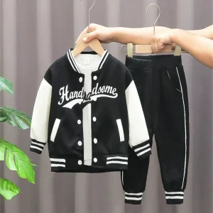 Boys Baseball Jacket 3-Piece Set