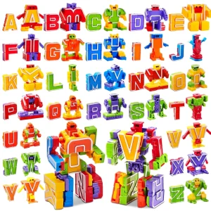 Alphabet Robot Educational Building Toy for Toddlers