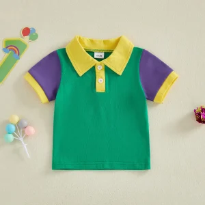 Kids Color Block Casual Summer shirt for Boys and Girls